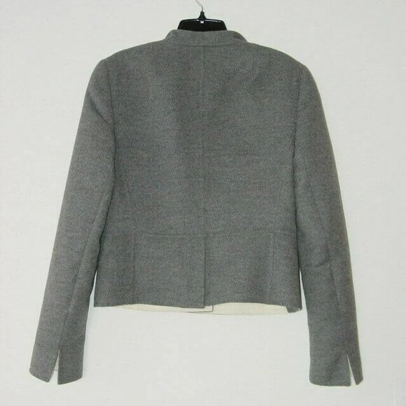 New AKRIS Grigio Grey Double Layer Wool Angora Jacket 14 - Picture 8 of 8